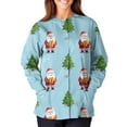 thumbnail image 6 of Hearthz Women's Medical Scrub Jackets Christmas Snap Front Nurses Working Uniforms Funny Xmas Warm Up Long Sleeve Womens Scrubs Top Workwear S-5XL, 6 of 6
