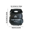thumbnail image 2 of Portable Solar Camp Shower,5 Gallon/20L Collapsiblely Water Container,Black, 2 of 4