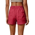 thumbnail image 4 of Women's Utility Short Pants, Fashion High Waisted Stretchy Cargo Shorts for Summer, Casual Chic Workwear Shorts for Vacation and Daily Wear, 4 of 8