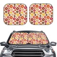 thumbnail image 2 of Balery Donut Parasol para parabrisas de coche de 2 piezas | Parasol plegable para parabrisas delantero de coche para la mayoría de sedanes-Large, 2 of 6