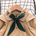 thumbnail image 4 of Vedolay Girls 2023 Suit Jackets Toddler Girl's Winter Jacket Lapel Button Down Coat Warm Outerwear,Khaki 3-4 Years, 4 of 5