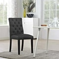 thumbnail image 2 of Modway Duchess Modern Button Tufted Vegan Leather Dining Chair, Black, 2 of 4