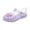 Purple, variant on Ruyang Kids Girls Jelly Sandals Closed Toe Fisherman Sandal Non-Slip Water-Resistant Flats Lightweight Beach Shoes