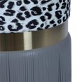 thumbnail image 4 of TOV Furniture Poussette Rembourrée Ajani Gris et Léopard, 4 of 8