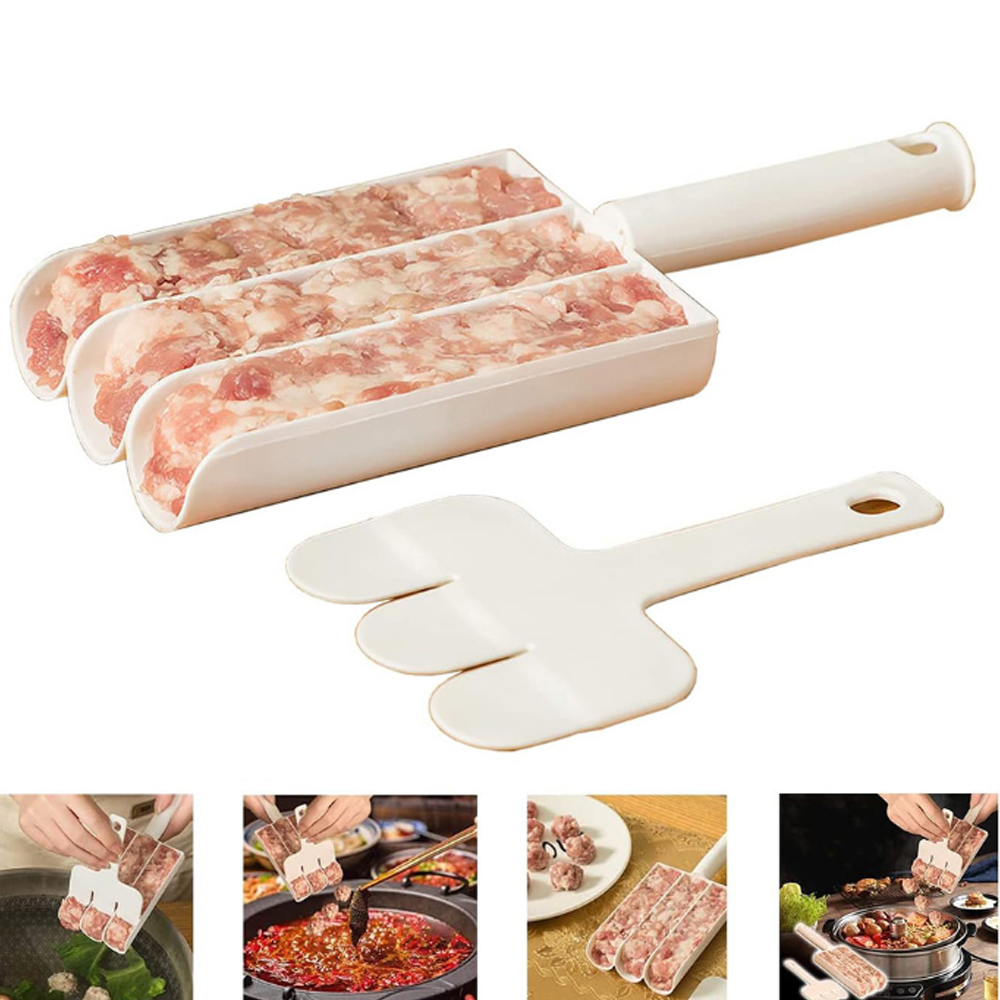 1 Sets Triple Meatball Maker with Cutting Spade, Meatball Maker Tool, 3
