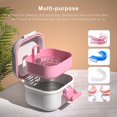 thumbnail image 2 of Leak-Proof Denture Case, Denture Cup for Soaking Dentures, Retainer Cleaning Case Black and Pink Denture Case（☺️OS）, 2 of 10
