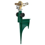 Orbit Brass Impact Pulsating Lawn Sprinkler on Metal Step Spike