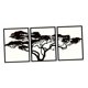 thumbnail image 3 of 3 piezas de arte de pared de metal, regalo moderno, decorativo, impermeable, listo para colgar. 293 cm, 3 of 9