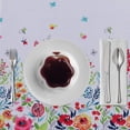 thumbnail image 4 of Easter Fabric Rectangle Table Cloth 60 x 84 Inch, Polyester Easter Flower Spring Tablecloth, Table Cover Protector for Holiday, Party, Wedding, Birthday, Decoration Use, Blooming Flower, 4 of 6