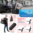 thumbnail image 6 of Tereitr Ultra Lightweight Foldable Transport Wheelchair for Adults, Aluminum Alloy Frame with Flip Up Armrests, Portable Travel Wheelchair with Storage Bag, 286 lbs Capacity, 6 of 9
