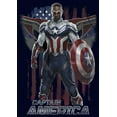 thumbnail image 2 of Junior's Marvel The Falcon and the Winter Soldier Captain America Ready  Graphic Tee Navy Blue Medium, 2 of 3