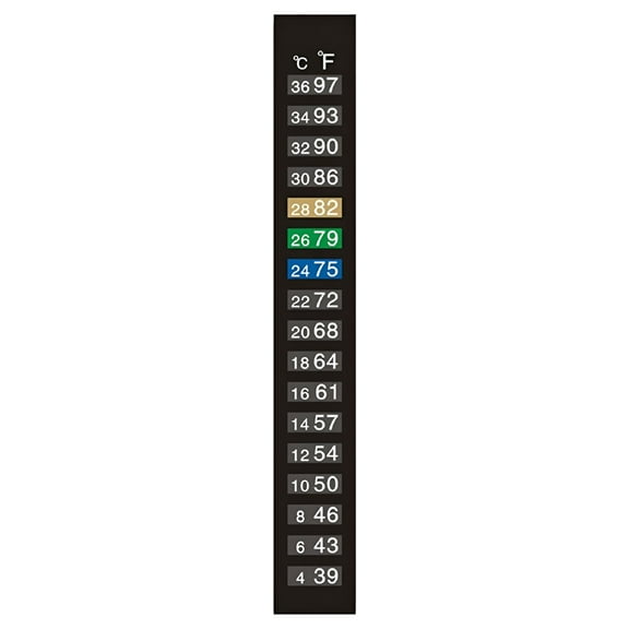 GJX Aquarium Thermometer Sticker Fish Tank Temperature Strip Adhesive for Wine Jar