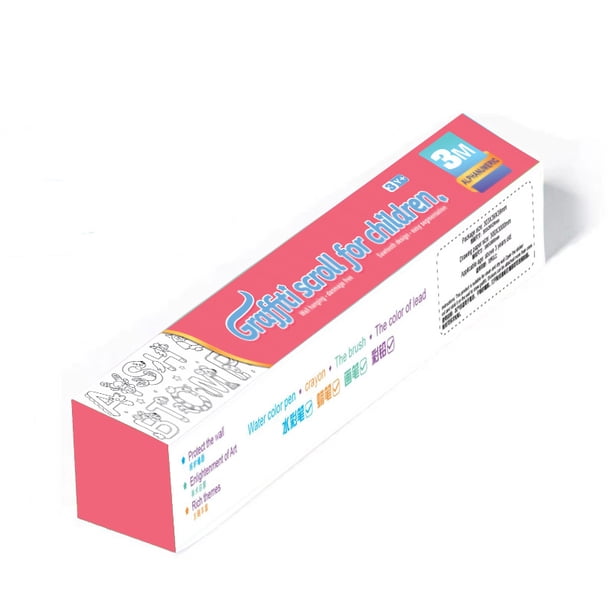 Papel de dibujo grande con grafiti, papel de dibujo para niños que se puede pegar en la pared, libro para colorear con imágenes de grafiti, pegatinas para niños, pared no sucia