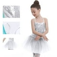 thumbnail image 4 of LYHaoo Kids Girls Sequins Camisole Ballet Dance Dress Tutu Skirted Leotard Ballerina Dancewear Girls Tshirts Sizes 5-6 Years White, 4 of 4