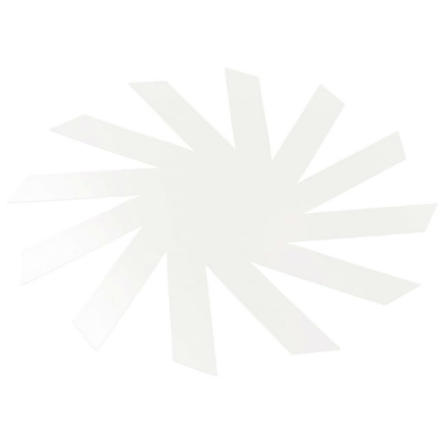Acrylic Sewing templates for Crafting White Storage Basket Template with Fine Cutting and Smooth Edges 12.5 inches