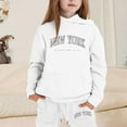 thumbnail image 2 of Girls Outfits Hoodies Letter Print Sweatshirt Stylish Comfortable Everyday Wear, 2 of 4