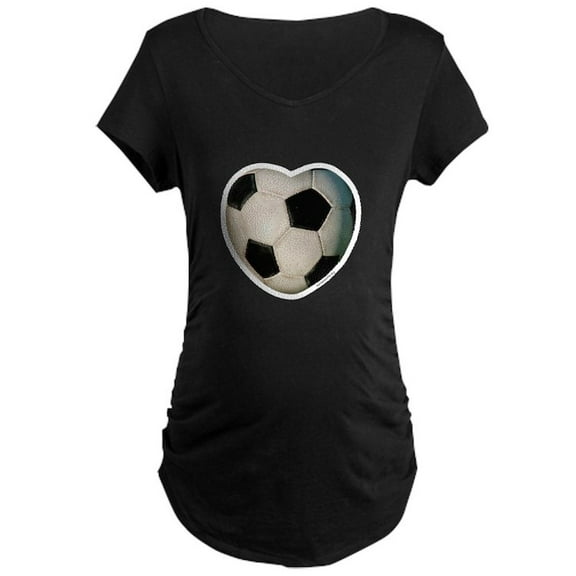 CafePress - Soccer Love Maternity Dark T Shirt - Maternity Dark T-Shirt