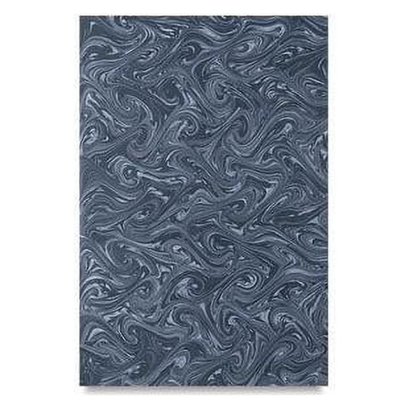Books by Hand Marbled Paper - 12" x 19", Gray/Black