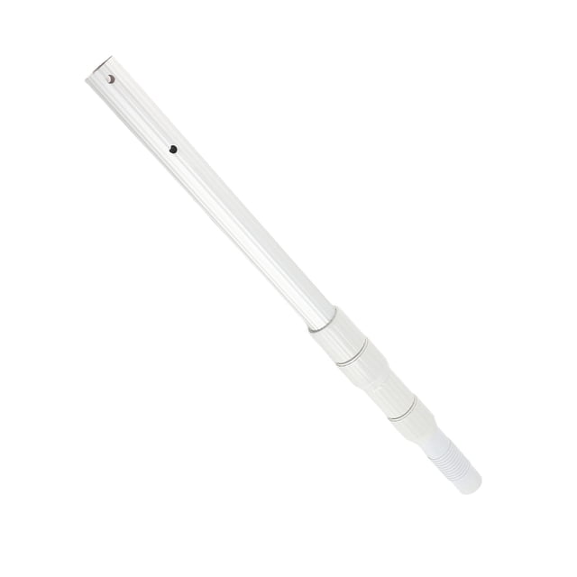 Perche Télescopique de Piscine 120cm 47.2 Po Tige de Poignée en Alliage d'Aluminium pour Brosses Électriques Râteau Filet de Récupération Brosse de Nettoyage
