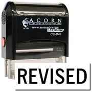 Large Self-Inking Revised Stamp with Yellow Ink