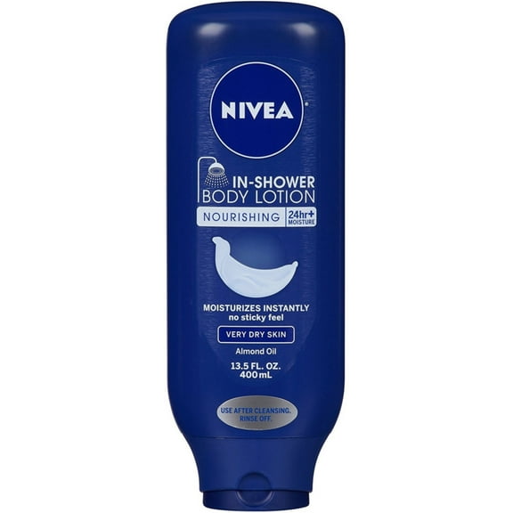NIVEA In-Shower Body Lotion Nourishing 13.5 oz (Pack of 6)