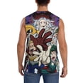 thumbnail image 4 of Animation My Hero Academia Men's Tank Top Lightweight Summer Sleeveless Tee Shirt Muscle Tank Tops Workout T-Shirts Casual Athletic Undershirts, 4 of 7