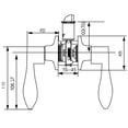 thumbnail image 4 of Oile Rubbed Bronze Passage Door Lever 6-Pack, 4 of 15