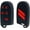 red, variant on Key Fob Cover for Dodge Accessories 5 Button Key Fob Case for Dodge Charger Challenger Dart Durango Journey Replacement Remote Control 3 4 5 Buttons Key Fob Shell (Bright Red Design, 1 PC)