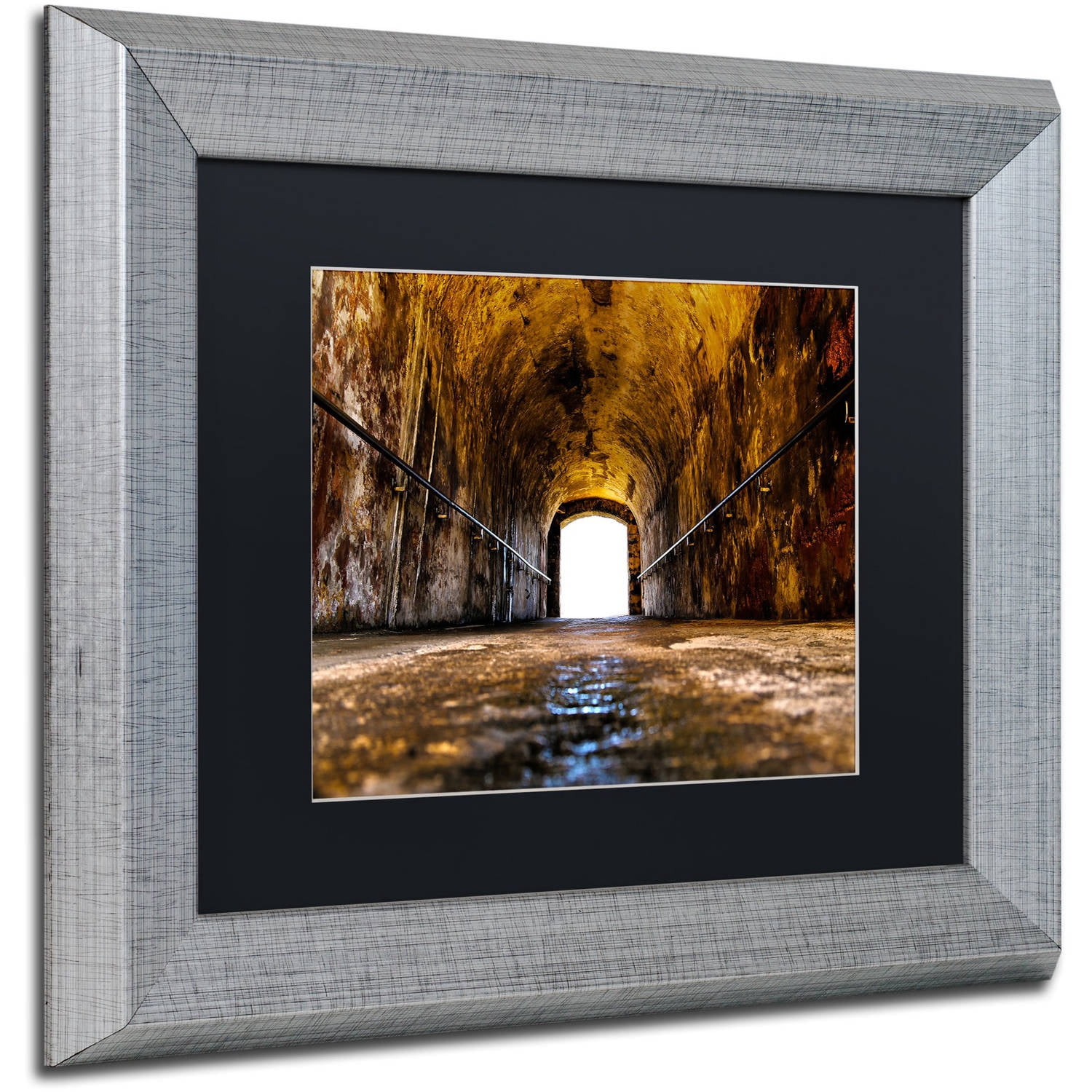 Trademark Fine Art "Castillo de San Felipe del Morro 13" Canvas Art by CATeyes, Black Matte, Silver Frame