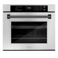 thumbnail image 2 of ZLINE 30 in. Autograph Edition Professional Convection Single Wall Oven with Air Fry and Self Clean in Stainless Steel with Matte Black Handle (WASZ-30-MB), 2 of 2