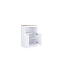 thumbnail image 3 of Ella Rhae Microwave Kitchen Storage Cart, White, 3 of 4