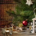 Christmas Gold Candlestick Tabletop Ornaments Christmas Holiday