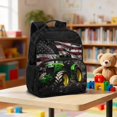 thumbnail image 3 of Aplkyhs American Flag Tractor Backpack for Students 9-18 School Bookbag Lightweight Water Resistant for Teens Daily Use, 3 of 6