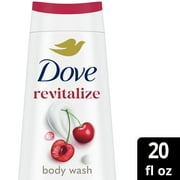 PR Dove Body Wash for Women Moisturizing Revitalize Cherry & Chia Milk Cleanser, 20 oz