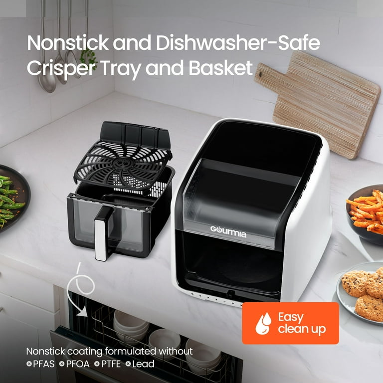 Gourmia 7-QT DIGITAL AIR FRYER ノンフライヤー Gourmia 7 Qt Large Hot Air Fryer, Digital, Guided Cooking