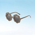 thumbnail image 2 of Glasses for Kids Multicolor Fashion Eyewear Featuring Playful Gear Flower Motif for Everyday Travel and Leisure, Khaki, 2 of 4