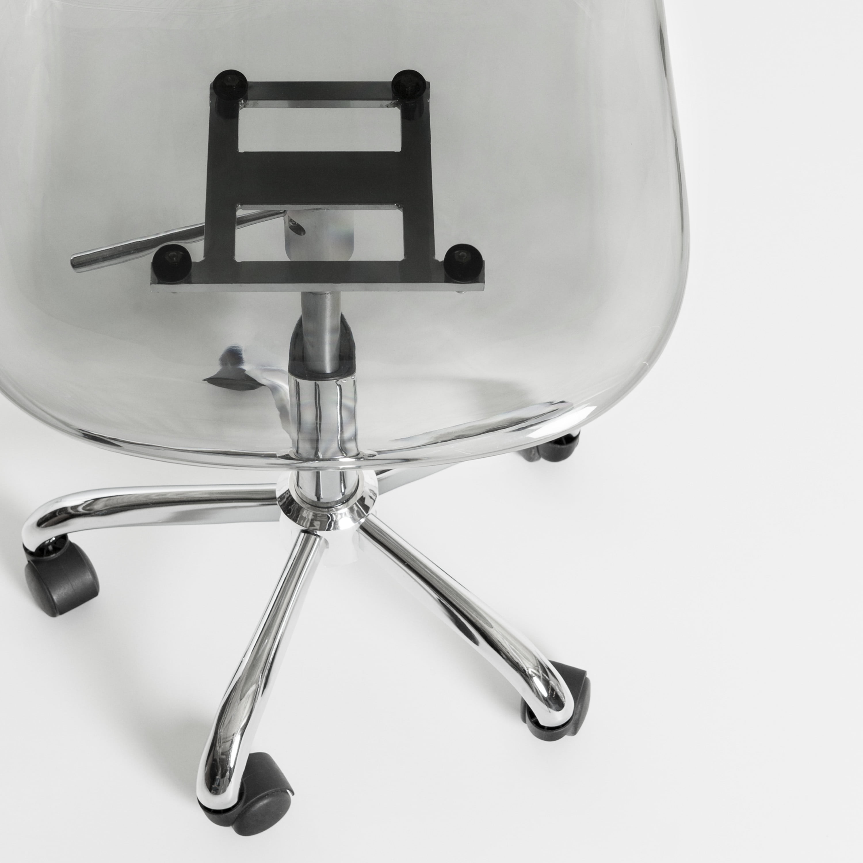 South shore annexe clear office chair with wheels hotsell