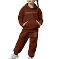thumbnail image 5 of WOYY Toddler Girls 2 Piece Outfits Letter Print Hoodie Sweatpants Sweat Suit, Sizes 2-3T, 5 of 6