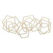 Cheungs 6092GD Astraga Multi Pentagon Metal Wall Art, Gold