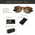 thumbnail image 2 of Lumistal Sunglasses for Women UV Protection Retro Shades Lightweight Classic Daily Sun Glasses Vintage Retro Frame Lightweight Durable Plastic Frame Fashion Sunnies for Women B One Size, 2 of 6