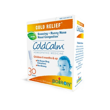 Boiron Childrens Coldcalm Pellets - Boiron ColdCalm Baby Cold Relief Liquid Unit-Does, 30 Ct