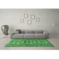 thumbnail image 3 of Ahgly Company Indoor Round Persian Emerald Green Traditional Area Rugs, 5' Round, 3 of 4
