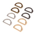 thumbnail image 3 of Anillos en D de metal soldado clips de hebilla en forma de D Hermosos 4 colores para zapatos para ropa Crtynell Otros, 3 of 8