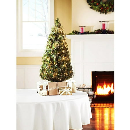 Holiday Time Pre-Lit 3' Wintston Pine Artificial Christmas Tree, Clear Lights