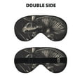 thumbnail image 2 of Cauagu Monochrome Mushroom Artwork Print Sleep Eye Mask, Blindfold Eye Sleep Shade Cover with Elastic Strap/Headband Eye Cover Eyeshade for Night Sleeping/Travel Nap, 2 of 7