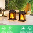 thumbnail image 3 of Linterna solar 99 LED llama lámpara colgante luces parpadeantes al aire libre decoración de paisaje para jardín patio patio 2 piezas Methold HA000875-00B, 3 of 7
