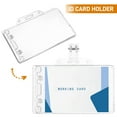 thumbnail image 3 of 4 porta credencial de identificación, porta credencial de acceso horizontal, protector de tarjeta de crédito, 3 of 6