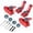 Red, variant on Aluminum Alloy Front Steering Rear Axle C-Hub Mount for Traxxas Slash 2WD 1/10 Upgrade Accessories
