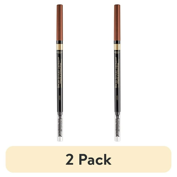 (2 pack) L'Oreal Paris Brow Stylist Definer Waterproof Eyebrow Mechanical Pencil, Auburn, 0.003 fl. oz.