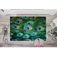 thumbnail image 6 of Floor Rugs, Wedding Rugs, Modern Rugs, Animal Rugs, Colorful Peacock Feather Rugs, Peacock Feather Rugs, Indoor Rug, Nursery Rug, Green Rug, 2.6'x4' - 80x120 cm, 6 of 9